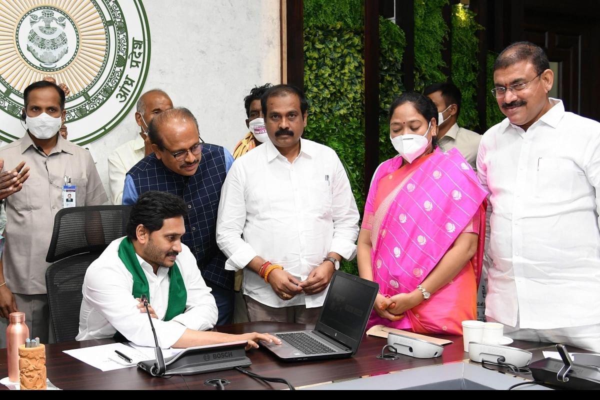 CM YS Jagan released input subsidy funds to Crop Damage Farmers