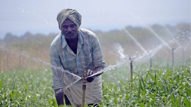 sprinklers using farmer