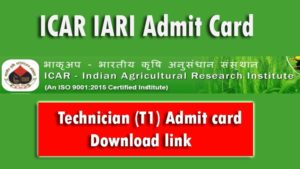 ICAR-IARI Technician Recruitment 2022