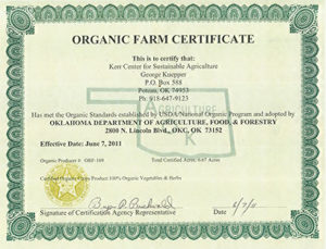 Organic Farming Certificate Courses