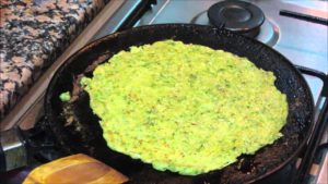 Cucumber Parathas Making