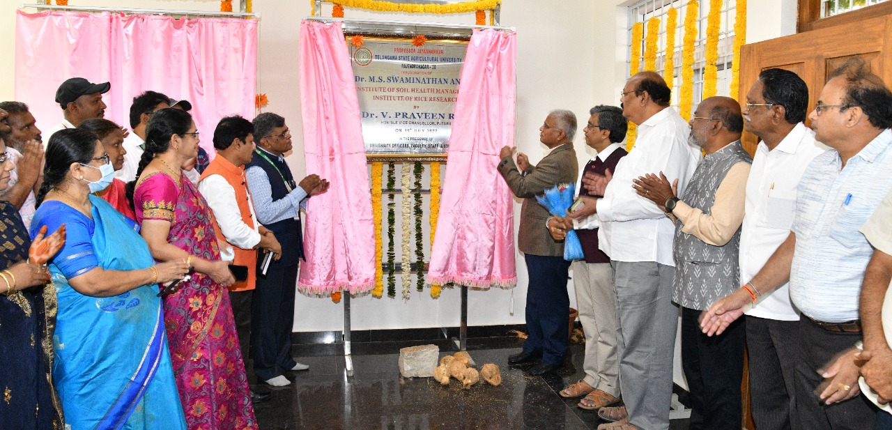 MS Swaminathan Annexe inaugurated by PJTSAU Vice-Chancellor Dr. Praveen