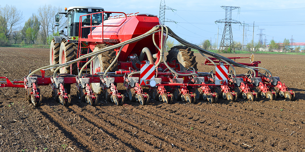 Sowing Seeds with Tractor