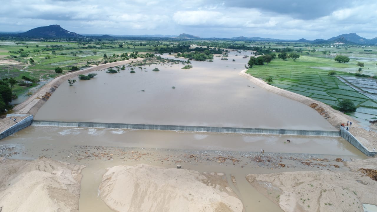 Check Dams Constructed by Devarakadra TRS MLA Ala Venkateshwara Reddy