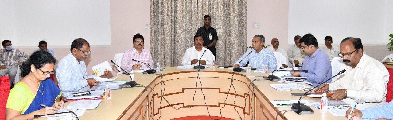 Telangana State Agriculture Minister Singireddy Niranjan Reddy Garu attended the review meeting held at PJTSAU