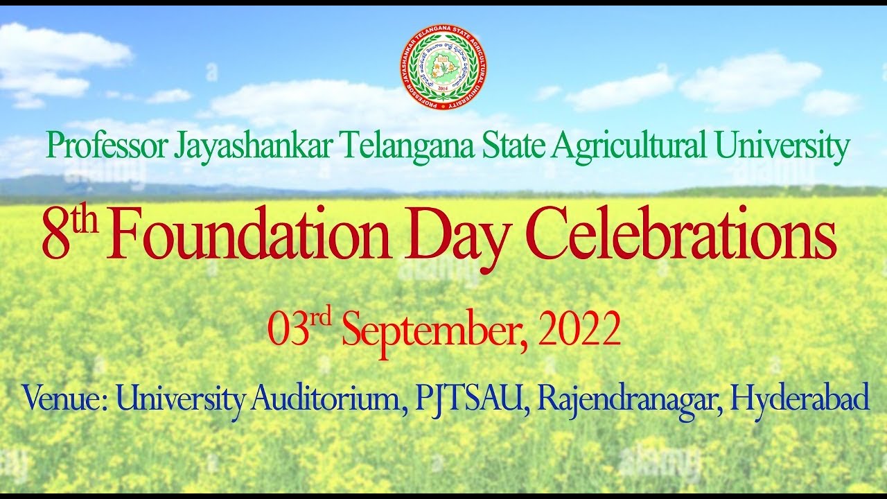 PJTSAU 8th Foundation Day Celebrations