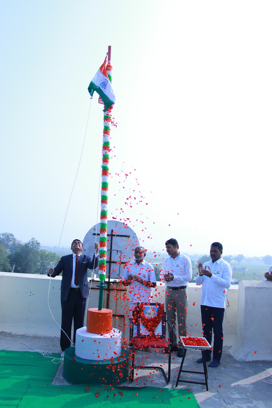 74th Indian Republic Day celebrations were held at Acharya N.G. Ranga Agricultural University