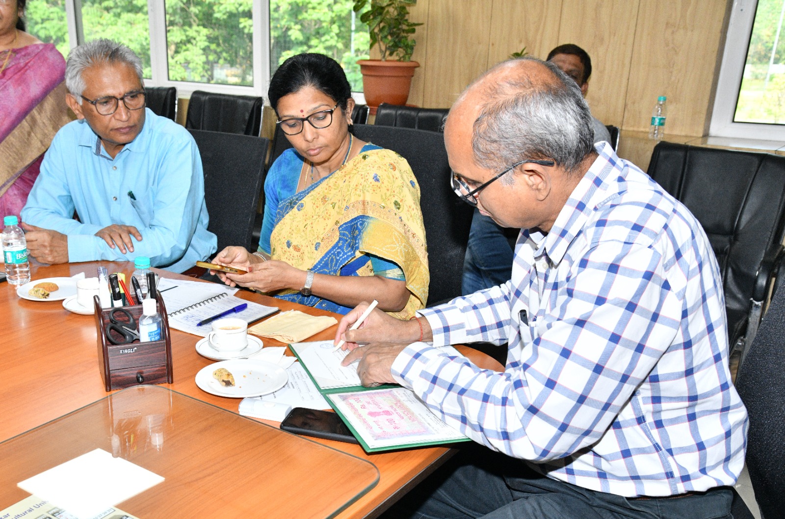 Prof. Jayashankar Telangana State Agricultural University has signed an agreement with the Forest Biodiversity Institute