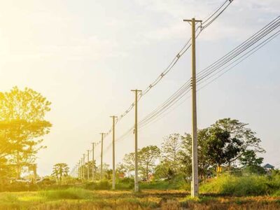 Electric Pole in Agricultural Land