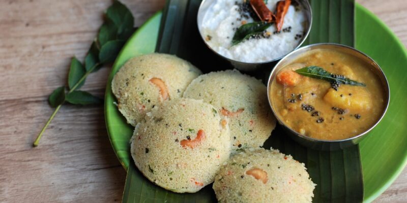 Wheat Rava Idli